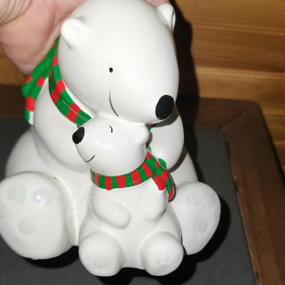Vintage Telaflira Coca Cola Polar Bear Planter